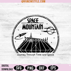 Space Mountain Disney SVG, Magic Parks Svg, Digital Download