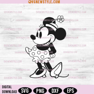 Vintage Minnie Mouse SVG