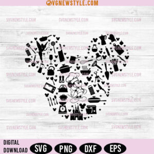 Disney Chef Mickey SVG, Png Dxf, for Cricut & Silhouette