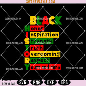 Black History Silhouette Svg