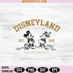 Disneyland Mickey and Minnie Svg