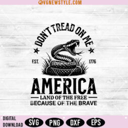 Don't tread on me Svg