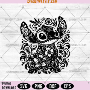 Floral Stitch Mandala Svg, Boho Mandala Stitch Svg, Cut File