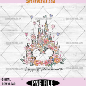 Happiest Place On Earth Png, Vintage Kingdom Png, Digital Download