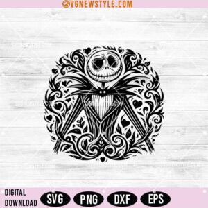 Jack Skellington face SVG