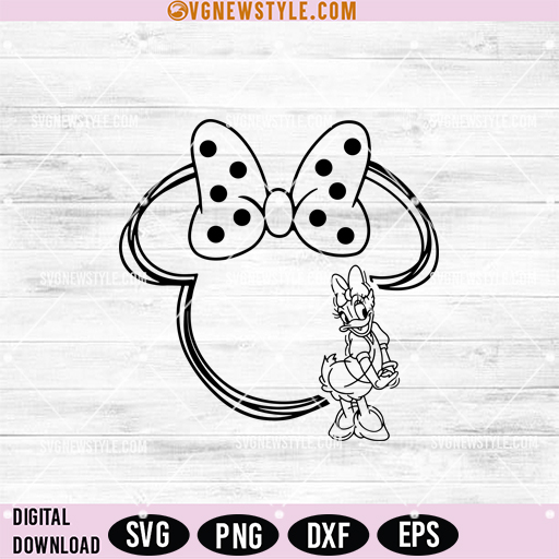 Duck Mouse Friends SVG, Duck Cartoon SVG, Cricut and Silhouette 1 Duck Mouse Friends SVG