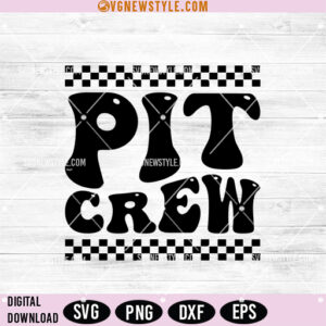 Racing Pit Crew Groovy Svg