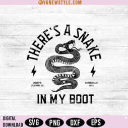 Snake In My Boot SVG