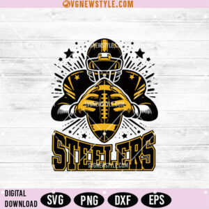 Steelers Star Football Svg