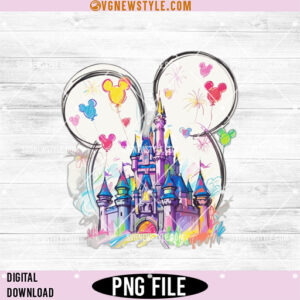 Magic Kingdom Castle PNG, Mouse Ear Castle Png, Instant Download