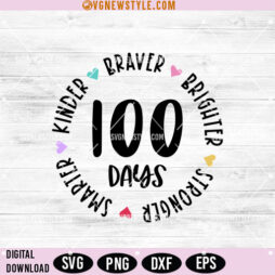 100 Days Kids Shirt svg