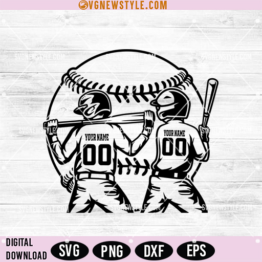 Baseball Kids Svg Png, Baseball Clipart, Cut File for Cricut & Silhouette 1 Baseball Kids Svg Png