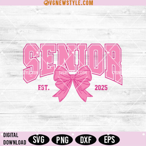 Coquette Senior 2025 SVG Png