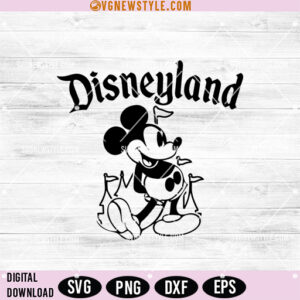 Mickey Mouse Disneyland SVG, Disneyland Park Mickey SVG, Digital Download