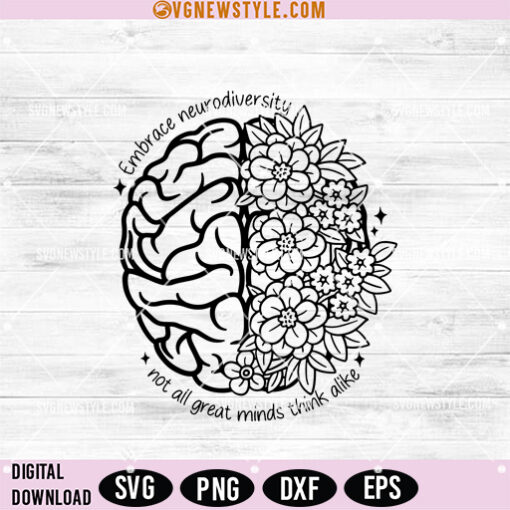 Embrace Neurodiversity Svg