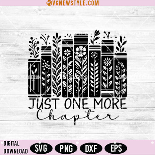 Just One More Chapter Svg Png