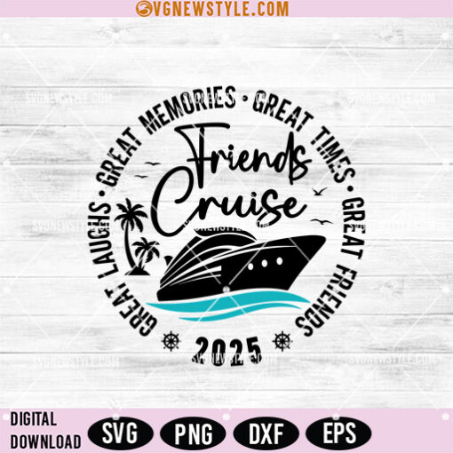 Friends Cruise 2025 SVG