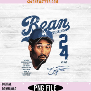 Kobe BEAN Double Sided Png, Kobe Bryant Clipart, Digital Download