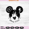 Mickey Ears Tinker Bell Castle 2025 Svg, Magic Kingdom SVG, Cut File 3 Mickey Ears Tinker Bell Castle 2025 Svg