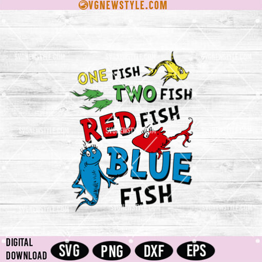 One Fish Two Fish Svg