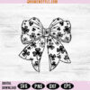 Shamrock Coquette Bow SVG, Irish Coquette Shamrock Svg, Digital Download 3 Shamrock Coquette Bow SVG