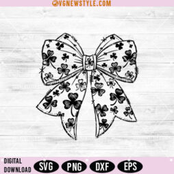 Shamrock Coquette Bow SVG