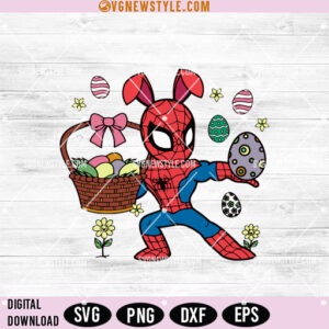 Spiderman Easter Svg