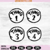 Dr Seuss Thing 1 Thing 2 SVG Bundle