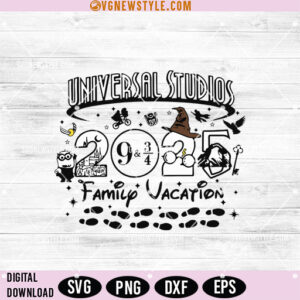 Vintage Disney Universal Studios 2025 Svg, Disney Family Svg, Digital Download