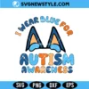 Blue Dog Inspired Autism Svg