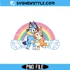 Bluey Rainbow Png, Bluey Birthday Png, Digital Download for Cricut 3 Bluey Rainbow Png