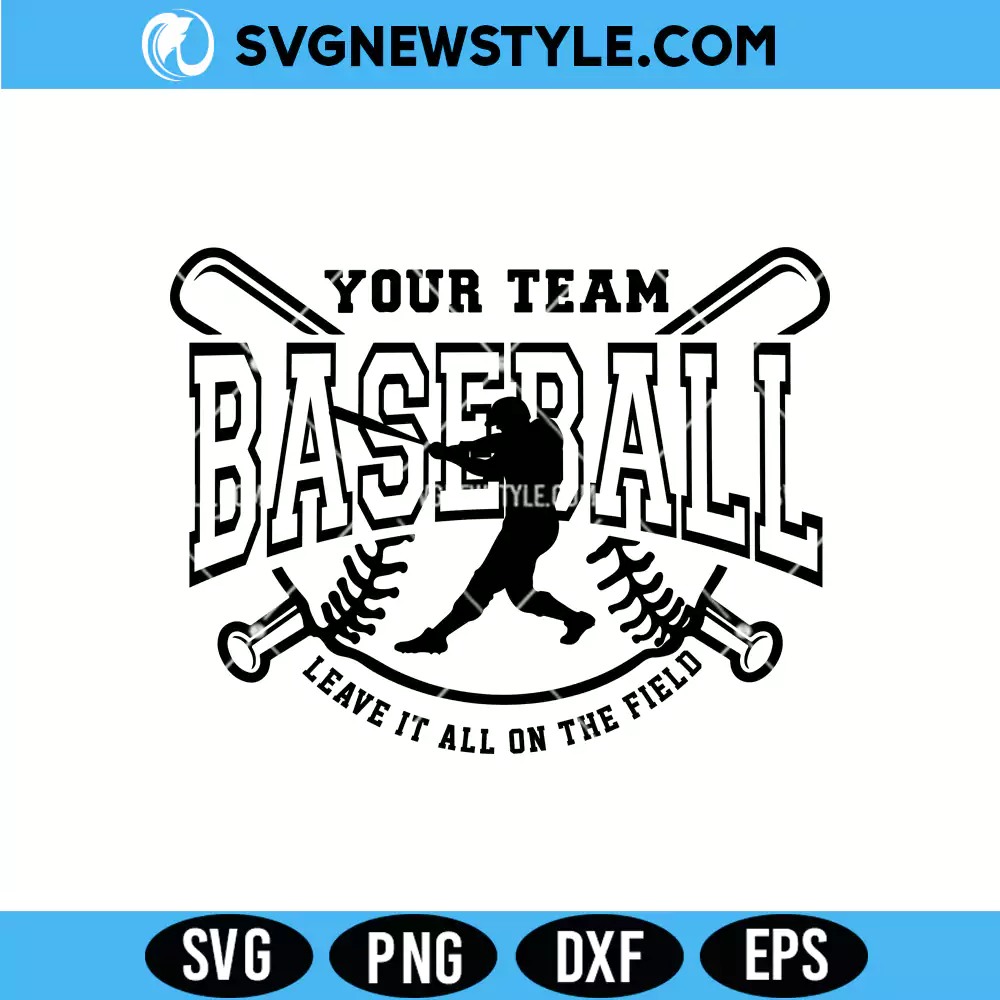 Custom Baseball Svg, Baseball player SVG, Png, Cricut & Silhouette Projects 1 Custom Baseball Svg