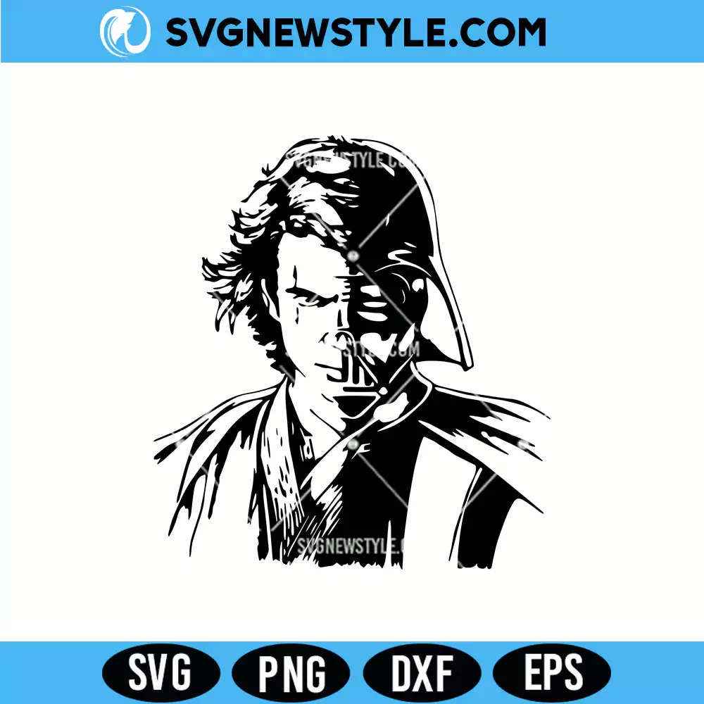 Darth Vader Anakin Skywalker Svg, Star Wars Svg, Png, Cricut & Silhouette 1 Darth Vader Anakin Skywalker Svg