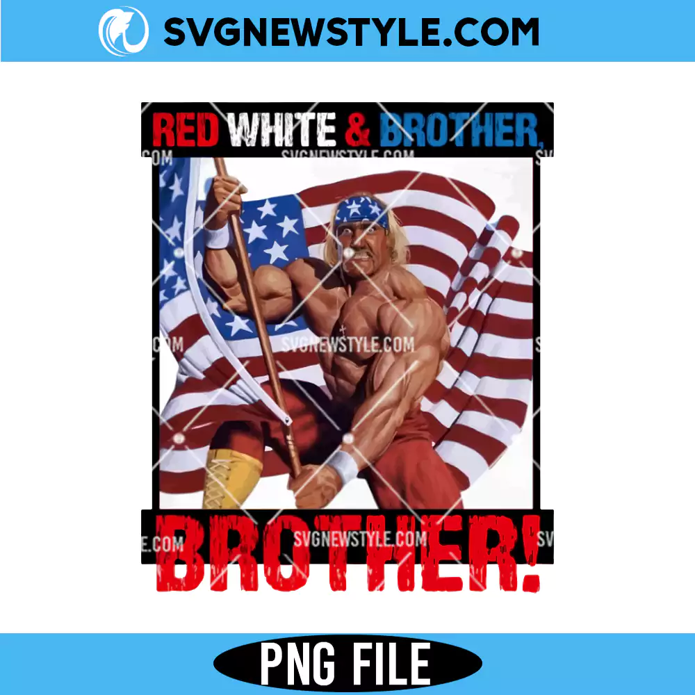 Hulkamania Patriotic USA American Flag Png, Hulk Hogan Png, Digital Download 1 Hulkamania Patriotic USA American Flag Png