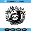 Sloth SVG PNG, Cute sloth clipart, Png, Dxf, Cricut and Silhouette 3 Sloth SVG PNG