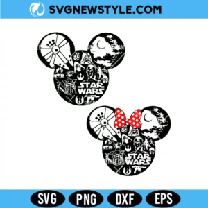 Star Wars Mickey Mouse Svg, Disney Galaxy Edge Svg, Png Cut File Download