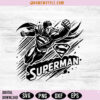 Superman Logo SVG, Superhero SVG, Png, Dxf, Cricut & Silhouette 3 Superman Logo SVG