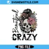 Beautiful Crazy Skull Png, Halloween Skull Png, Digital Download, Sublimation 2 Beautiful Crazy Skull Png