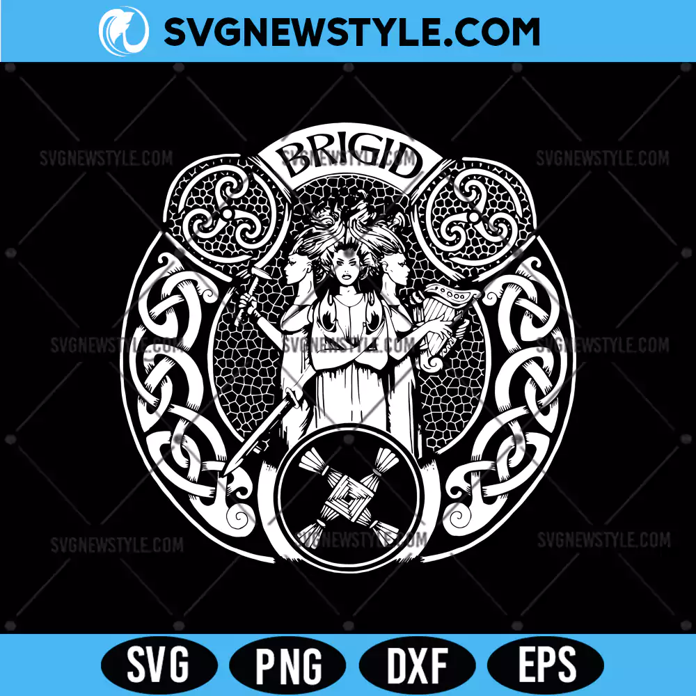 Brigid SVG file, Pagan Goddess SVG, PNG – Digital Download for Cricut 1 Brigid SVG file