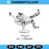 Cowgirl Woman in Martini Glass Svg