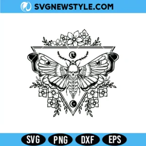 Death Head Moth SVG