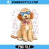 Goldendoodle 4th of July PNG
