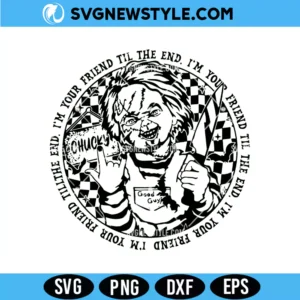 Chucky Halloween SVG PNG, Scary SVG Cut File, Digital Download DXF EPS
