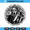Ghost Face Halloween SVG