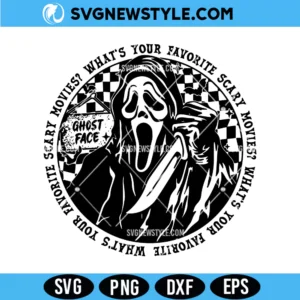 Ghost Face Halloween SVG, Scream Mask SVG, PNG DXF EPS, Digital Download