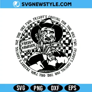 Freddy Krueger Halloween SVG, Horror Movie SVG File, Digital Download