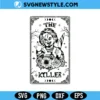Halloween Killer Tarot Card SVG