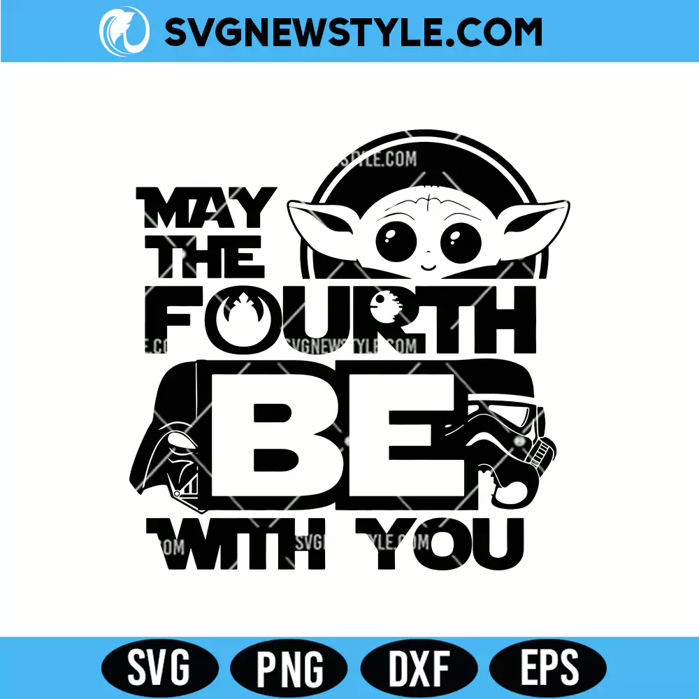 May The 4th Be With You SVG for Cricut, Friends Galaxy War, Svg, Png Digital Download 1 May The 4th Be With You SVG for Cricut