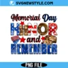 Memorial day honor and remember Png