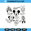 Mickeyy and Friends Svg File, Disney Characters SVG, Png Digital Download 2 Mickeyy and Friends Svg File